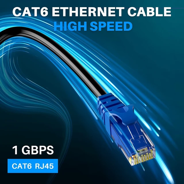 Alt view image 6 of 6 - Adoreen Cat 6 Outdoor Ethernet Cable 300 Ft Black, High Speed Heavy Duty Long Internet Network Cable for POE Camera Cat 5 5e RJ45 LAN Patch Cable Cord, Sturdy Waterproof Direct Burial+25 Ties