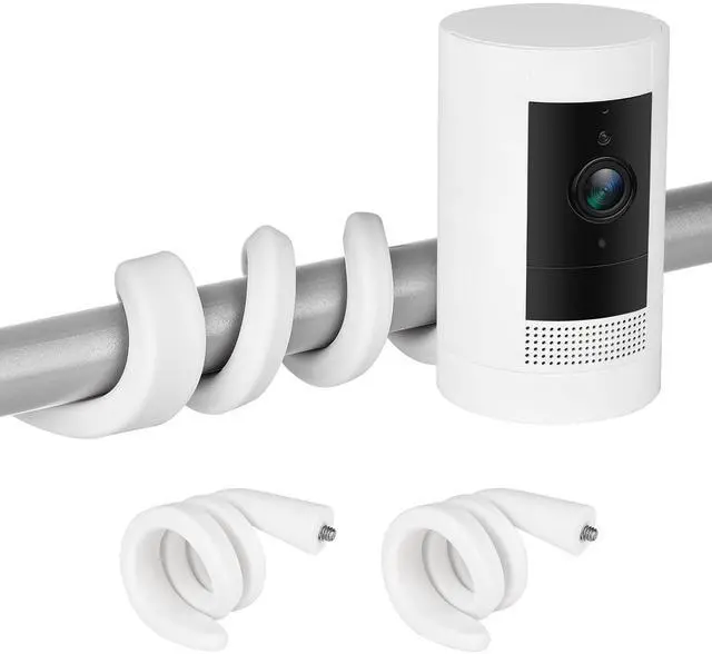 Main image of 2Pack Flexible Twist Mount for Stick Up Cam & Outdoor Cam Plus, Flexible Gooseneck Mounting Bracket to Attach Your Camera Anywhere with No Tools - White
