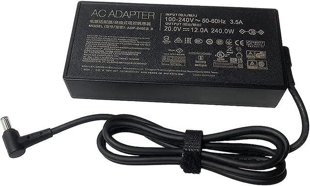 Alt view image 7 of 7 - New Compatible with ASUS ADP-240EB B 20V 12A 240W 6.0 x 3.7mm AC Adapter Notebook Charger ROG 15 GX550LXS RTX2080 Laptop Power Supply, AD065G2Uz
