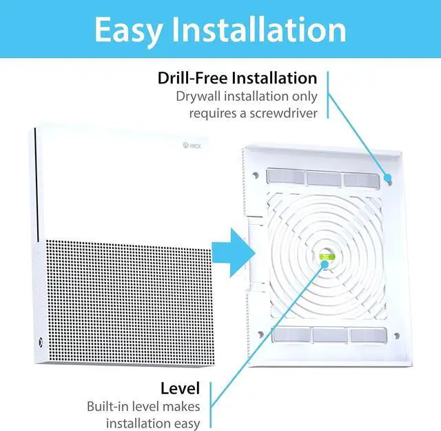 Alt view image 3 of 6 - TotalMount for Xbox One S (Mounts Xbox One S on a Wall by Your TV)