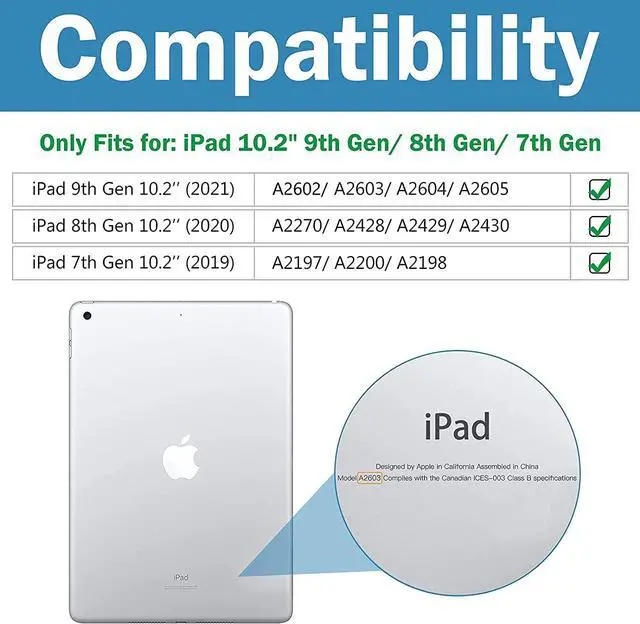 Alt view image 5 of 7 - BONAEVER For iPad 9th/8th/7th Generation 10.2 inch Case with Pencil Holder Stand and /Shoulder Strap Shockproof Cover for iPad 10.2 inch 2021 2020 2019