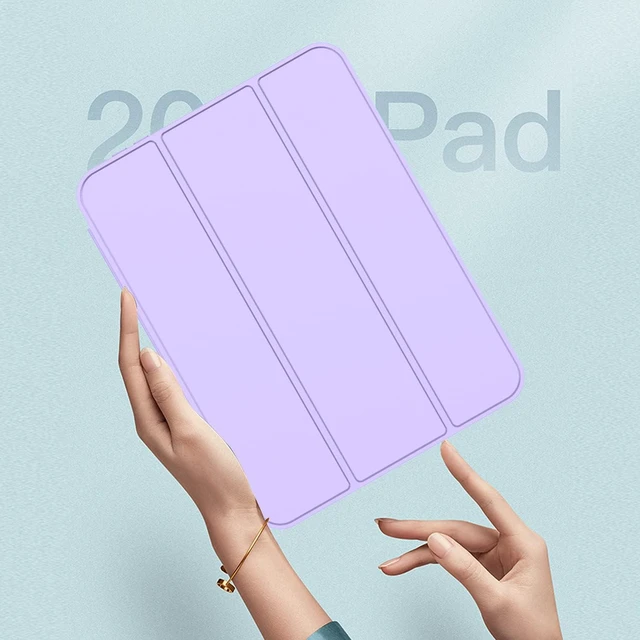 Alt view image 7 of 7 - iMieet iPad mini 7 Case 2024 (A17 Pro), iPad mini 6 Case (8.3-Inch,2021 Model), iPad mini 7th/6th Generation Case with Pencil Holder, Trifold Stand Smart Case with Soft TPU Back,Clove Purple