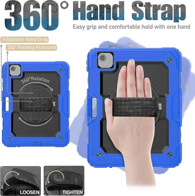 Alt view image 3 of 6 - iPad Air 5th/4th Generation Case, iPad Air 10.9 Case 2022 2020, Full Protection Rugged Case for iPad Air 5/Air 4
