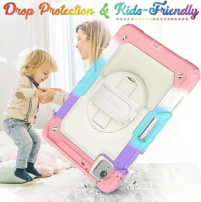 Alt view image 7 of 7 - iPad Air 10.9 Case 2022/2020, iPad Air 5th/4th Generation Case, Rugged Protection Case for iPad Air 5/4
