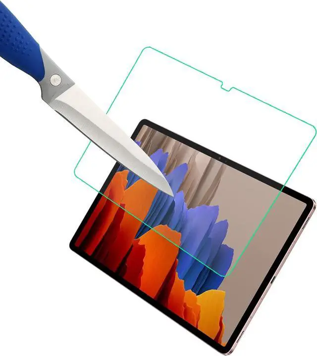 Alt view image 4 of 5 - [2-PACK]-Designed For  Galaxy Tab S8 Plus/Galaxy Tab S7 FE 2021 / Galaxy Tab S7 Plus 5G (12.4 Inch) [Tempered Glass][Japan Glass with 9H Hardness] Screen Protector
