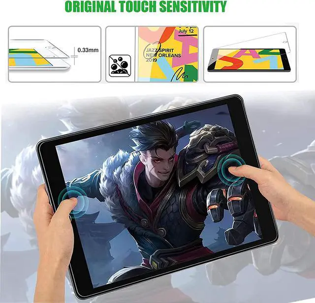 Alt view image 5 of 7 - [2Pack] iPad Mini 5 Screen Protector, iPad Mini 4 Tempered Glass Screen Protector, 9H Hardness Glass Film for Apple Pencil Compatible/Bubble Free/Case Friendly