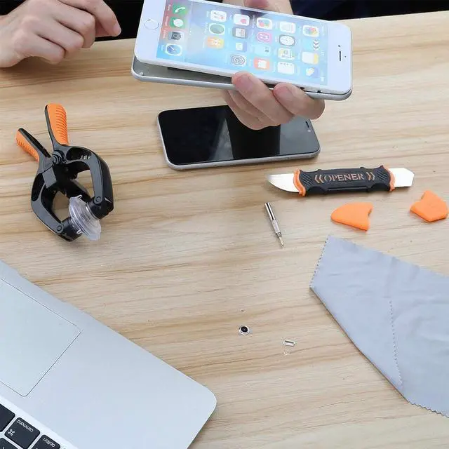 Alt view image 6 of 6 - Screen Opening Tool 2 PCS Opening Pliers Cellphone Suction Cup Screen Repair Kit for Mobile Phone Tablet Laptop