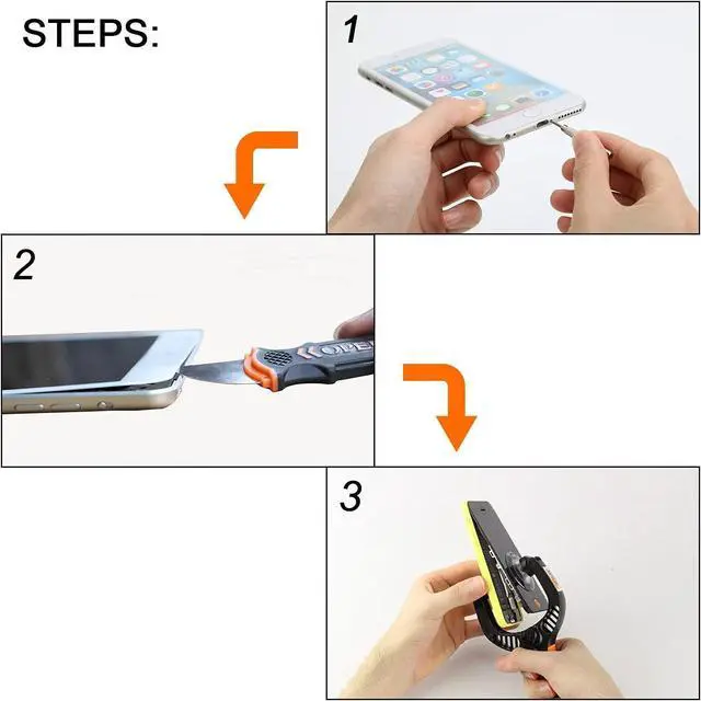 Alt view image 5 of 6 - Screen Opening Tool 2 PCS Opening Pliers Cellphone Suction Cup Screen Repair Kit for Mobile Phone Tablet Laptop