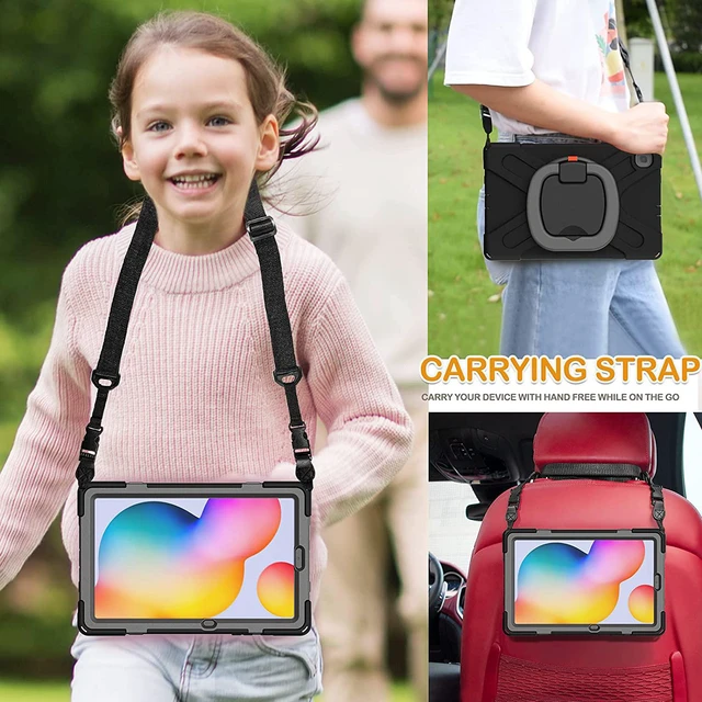 Alt view image 5 of 6 - Case for SAM-SUNG Galaxy Tab S6 Lite - 2024/2022/2020 Black Grey