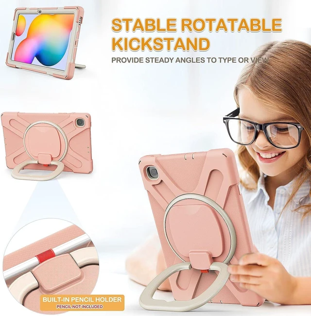 Alt view image 3 of 6 - Case for SAM-SUNG Galaxy Tab S6 Lite - 2024/2022/2020 Rose Gold