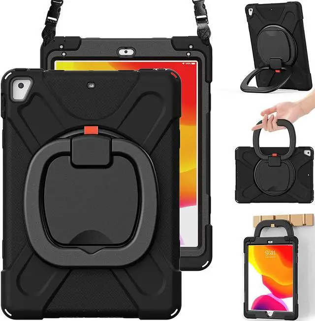 Main image of Galaxy Tab S6 Lite 10.4 Case, SM-P610 Case, Rugged Protective Kids Friendly Case with Kickstand, Shoulder Strap, Hand Strap, S Pen Holder for Samsung Galaxy Tab S6 Lite 10.4\u201d 2020 Model-Purple