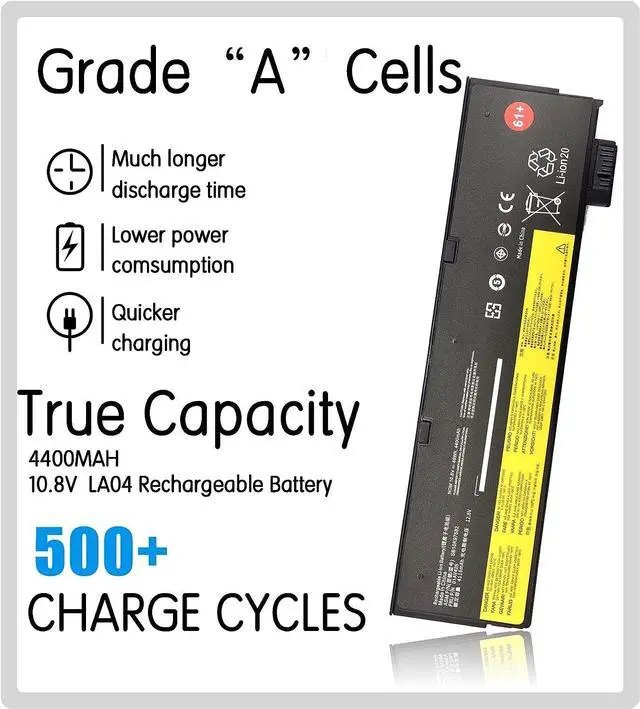 Alt view image 2 of 7 - 61+ 61 01AV423 01AV425 T470 T580 T480 P52S Battery Replacement for Lenovo ThinkPad P51S 01AV490 T570 A475 A485 TP25 4X50M08810 01AV422 01AV424 01AV452 SB10K97579 SB10K97580 4X50M08812 01AV427 Laptop.