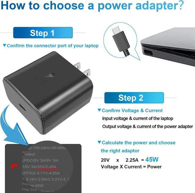 Alt view image 5 of 6 - USB-C 2-Pack 45W PD Super Fast Charging Wall Charger for Samsung Galaxy A53/A73,Galaxy S24 Ultra/S24+/S23/S22/S22 Plus/S21/S21 Ultra/S20/Note20/ Note 20 Ultra/iPhone 16/15(10 Ft)