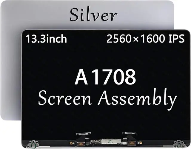 Main image of A1706 A1708 Screen Replacement for MacBook Pro A1706 A1708 EMC 3071 EMC 3163 EMC 3164 Full LCD LED Screen Assembly Display MLH12 MQ012 MNQF2 MPXV2 Silver