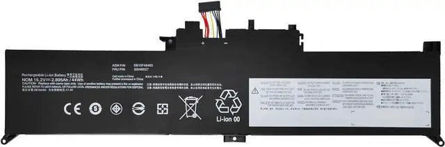 Main image of NBULBL 00HW026 00HW027 15.2V 44Wh Replacement Battery Compatible with Lenovo ThinkPad Yoga 260 Series Laptop SB10F46464 SB10F46465