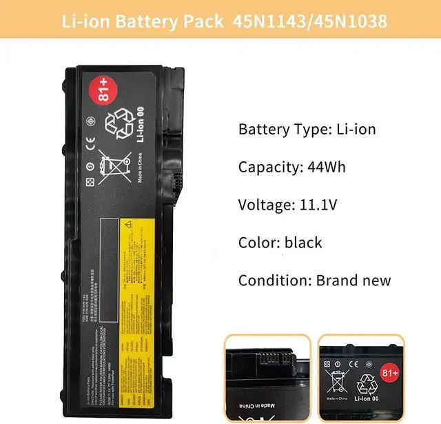 Alt view image 2 of 7 - NBULBL T430S Replacement Battery Compatible with Lenovo ThinkPad T420i T420s T430s 0A36287 42T4844 42T4845 42T4846 42T4847 45N1036 45N1037 45N1038 45N1039 45N1064 45N1065