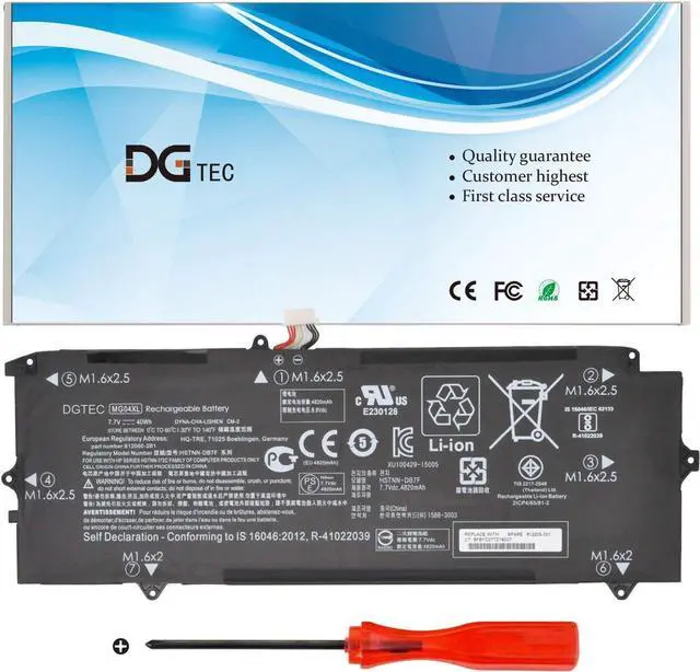 Main image of DGTEC MG04XL MG04 Laptop Battery for HP Elite X2 1012 G1 Series HSTNN-DB7F 812060-2B1 812060-2C1 812205-001 HSTNN-172C HSTNN-I72C (7.7V 40Wh/4820mAh)