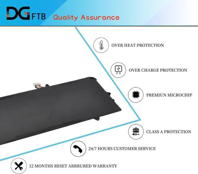 Alt view image 6 of 7 - DGTEC MG04XL MG04 Laptop Battery for HP Elite X2 1012 G1 Series HSTNN-DB7F 812060-2B1 812060-2C1 812205-001 HSTNN-172C HSTNN-I72C (7.7V 40Wh/4820mAh)