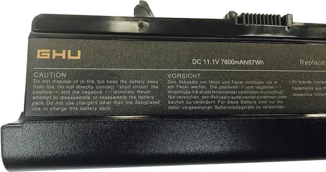Alt view image 3 of 6 - GHU New Battery GP952 87Wh Compatible with Dell Inspiron 1525 1526 1545 1546 PP29L PP41L PN XR693 X284G RU586 RN873 GW240 M911G fit Part# 312-0844 C601H HP297 K450N GW252