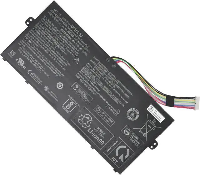 Alt view image 2 of 3 - LBTECH AP16L5J Battery for Acer Swift 5 SF514-52T SF514-52TP-84C9 SF514-52T-526G SF514-53T Chromebook Spin 311 CP311-2H 7.7V 4670mAh 36Wh