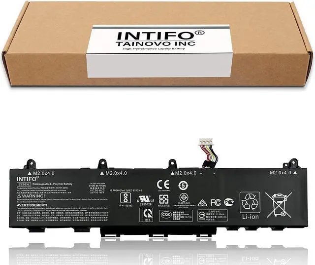 Alt view image 2 of 7 - INTIFO 53Wh CC03XL Laptop Battery Compatible with HP ZBook Firefly 14 G7 G8 EliteBook 830 835 840 845 G7 G8 Series HSTNN-DB9Q HSTNN-IB9F HSTNN-LB8Q L77608-2C1 L78555-005 [11.55V 4400mAh 3-Cell]