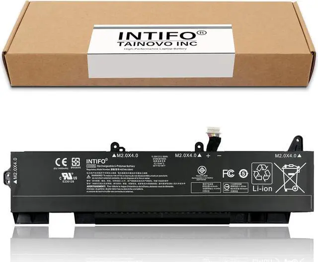 Alt view image 2 of 7 - INTIFO 56Wh CC03XL Laptop Battery Compatible with HP ZBook Firefly 15 G7 G8 EliteBook 850 855 G7 G8 Series Notebook HSTNN-DB9O HSTNN-UB8W L77622-2C1 L77622-541 L77991-005 [11.55V 4610mAh 3-Cell]