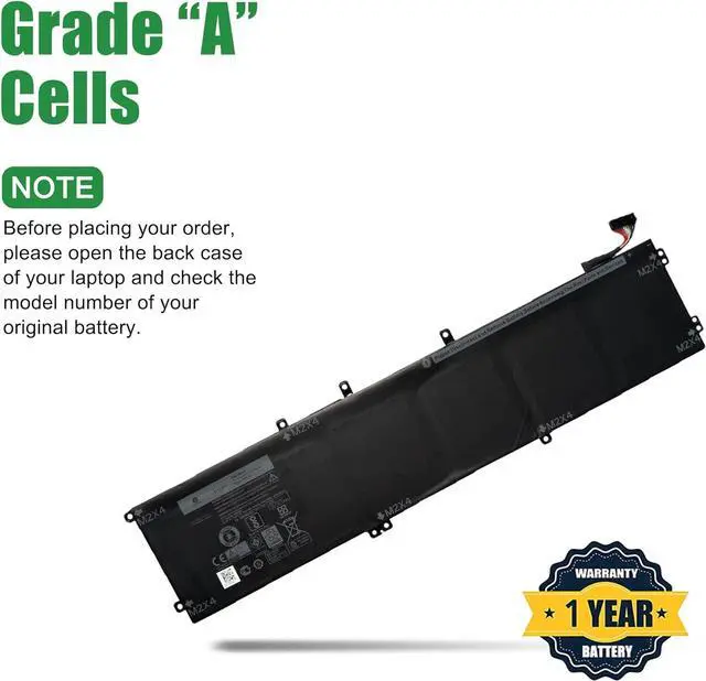 Alt view image 3 of 5 - JIAZIJIA 4GVGH 01P6KD Laptop Battery Replacement for XPS 9550 Precision 5510 Series Notebook 1P6KD 11.4V 84Wh 7260mAh