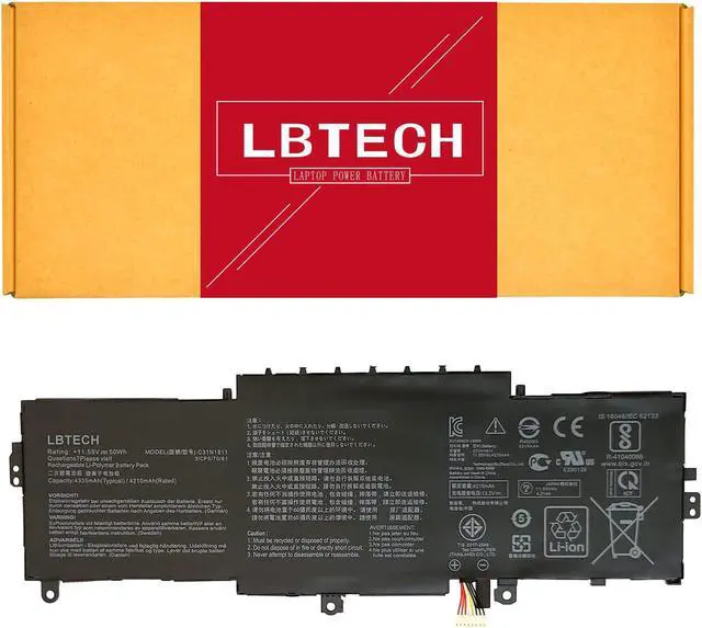 Main image of C31N1811 Battery Replacement for ASUS ZenBook 14 UX433F UX433FA-A5046R BX433FN UX433FN-2S 0B200-03080000 11.55V 50Wh
