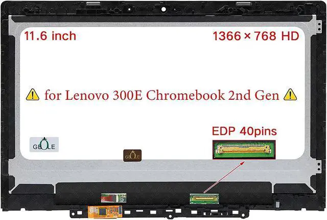 Alt view image 2 of 3 - Original New Replacement for Lenovo 300E Chromebook 2nd Gen AST 81MB 82CE 81QC 5D10Y97713 5D10T95195 5D10Y67266 5D10T79505 5D11B01178 LCD Touch Screen Digitizer Display Assembly