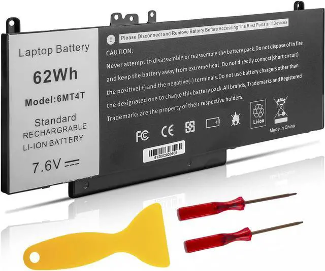 Main image of TREE.NB E5470 E5570 Battery 62WH 6MT4T Battery for Dell Latitude 14 5470 E5470 15 5570 E5570 Notebook 15.6" Part Number:7V69Y TXF9M 79VRK 07V69Y 7.6V 4-Cell