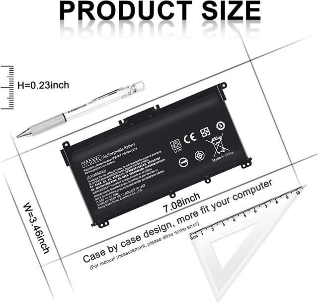 Alt view image 2 of 7 - TF03XL 920070-855 920046-421 Battery for HP Pavilion X360, TF03041XL Battery Replacement for HP Laptop 14-CD 14M-CD 15-CC 17-AR Series 14M-CD0003DX 15-CC563ST 15-CC023CL 17-AR050WM HSTNN-UB7J