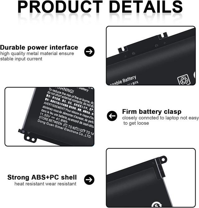 Alt view image 3 of 7 - TF03XL 920070-855 920046-421 Battery for HP Pavilion X360, TF03041XL Battery Replacement for HP Laptop 14-CD 14M-CD 15-CC 17-AR Series 14M-CD0003DX 15-CC563ST 15-CC023CL 17-AR050WM HSTNN-UB7J
