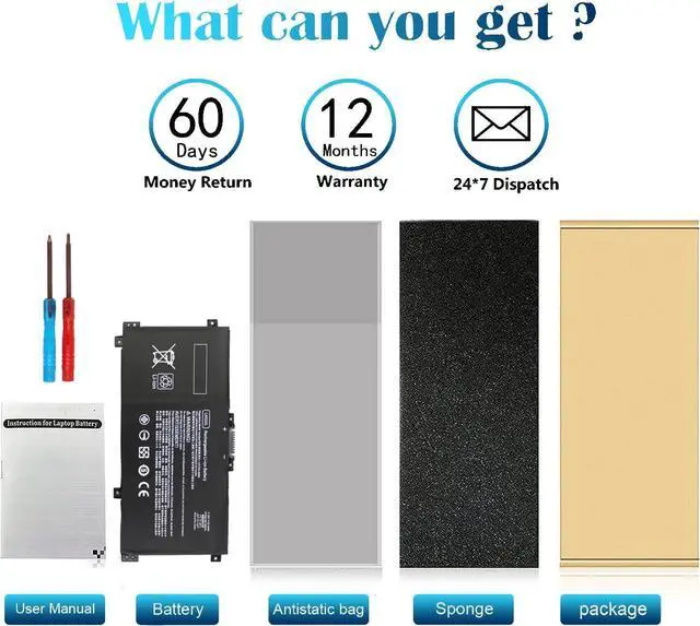 Alt view image 6 of 7 - LK03XL Battery L09281-855 916814-855 for HP Envy X360 battery replacement 15m-cn0xxx 15m-cp0xx 15m-bq1xx 15t-cn 15m-bp011dx 15m-bp012dx 15m-bp112dx 15m-bp111dx 15-bp194cl 17m-ae0xx 15-bp100 L09280-855