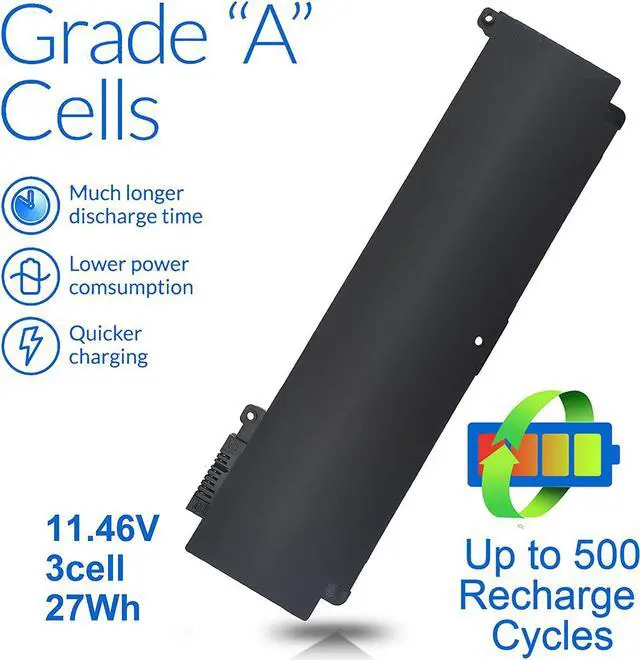 Alt view image 4 of 7 - 01AV406 Laptop Battery Replacement for Lenovo ThinkPad T460S T470S Series Notebook Internal 01AV405 00HW025 SB10J79003 00HW038 00HW024 01AV462 01AV407 01AV408 11.46V 27Wh 2274mAh 3-Cell