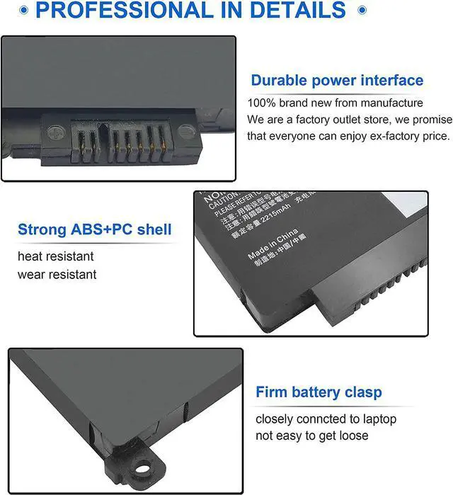 Alt view image 5 of 7 - 01AV406 Laptop Battery Replacement for Lenovo ThinkPad T460S T470S Series Notebook Internal 01AV405 00HW025 SB10J79003 00HW038 00HW024 01AV462 01AV407 01AV408 11.46V 27Wh 2274mAh 3-Cell