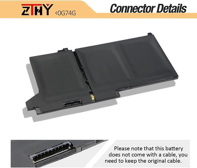 Alt view image 4 of 7 - ZTHY 0G74G Laptop Battery Replacement for Dell Latitude 5300 2-in-1 5310 7300 7400 Series Notebook OG74G 02PFPW 2PFPW 3KF82 8JYHH 11.4V 42Wh 3500mAh 3-Cell