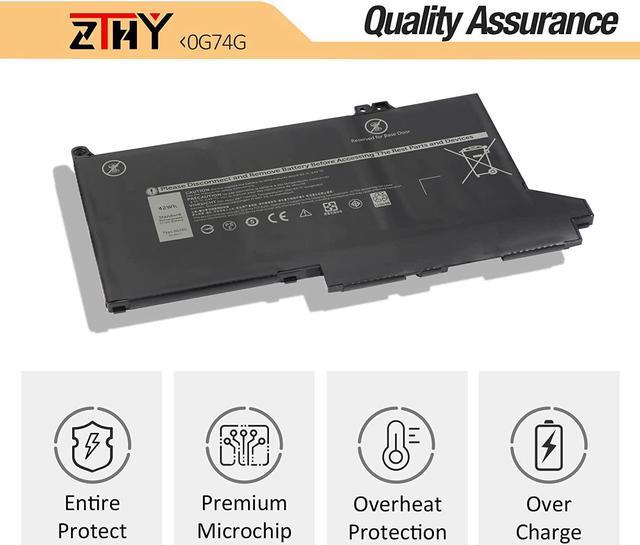 Alt view image 6 of 7 - ZTHY 0G74G Laptop Battery Replacement for Dell Latitude 5300 2-in-1 5310 7300 7400 Series Notebook OG74G 02PFPW 2PFPW 3KF82 8JYHH 11.4V 42Wh 3500mAh 3-Cell