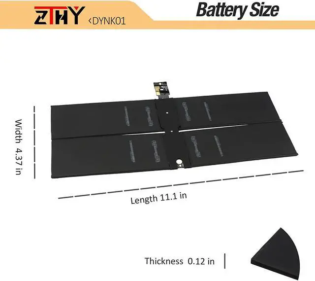 Alt view image 7 of 7 - ZTHY DYNK01 G3HTA036H Battery Replacement for Microsoft Surface 1st Gen Laptop 1769 2017, Surface Laptop 1782 13.5'', 2-LQN-00004 KSR-00001 DAG-00003 7.57V 45.2Wh 5970mAh 4-Cell with Tools