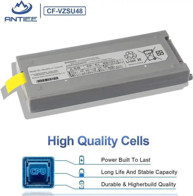 Alt view image 4 of 7 - ANTIEE CF-VZSU48 Laptop Battery Replacement for Panasonic Toughbook CF-19 CF19 MK1 MK2 MK3 MK4 MK5 MK6 MK7 MK8 Series CF-VZSU48U CF-VZSU28 CF-VZSU48R CF-VZSU50 CF-VZSU58U 10.65V 58Wh