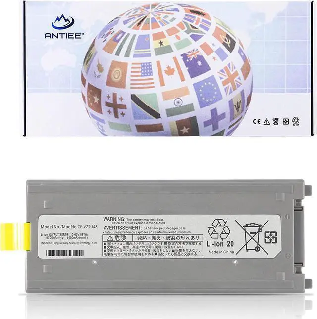 Main image of ANTIEE CF-VZSU48 Laptop Battery Replacement for Panasonic Toughbook CF-19 CF19 MK1 MK2 MK3 MK4 MK5 MK6 MK7 MK8 Series CF-VZSU48U CF-VZSU28 CF-VZSU48R CF-VZSU50 CF-VZSU58U 10.65V 58Wh