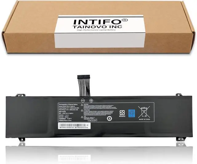 Alt view image 2 of 7 - 93.48Wh GKIDT-03-17-3S2P-0 Laptop Battery Compatible with Adata XPG Xenia 15 Schenker XMG Fusion 15 XFU15L19 Notebook GKIDT-00-13-3S2P-0 3ICP6/62/69-2 3ICP6/63/69-2 [11.4V 8200mAh 6-Cell]