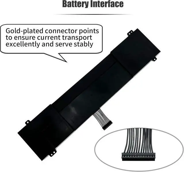 Alt view image 5 of 7 - 93.48Wh GKIDT-03-17-3S2P-0 Laptop Battery Compatible with Adata XPG Xenia 15 Schenker XMG Fusion 15 XFU15L19 Notebook GKIDT-00-13-3S2P-0 3ICP6/62/69-2 3ICP6/63/69-2 [11.4V 8200mAh 6-Cell]
