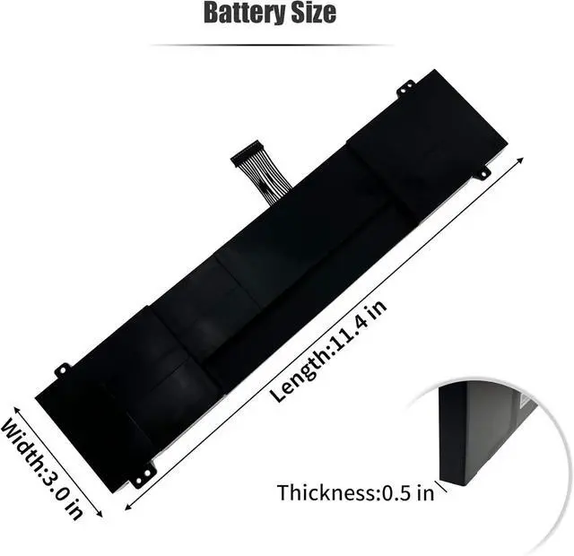 Alt view image 6 of 7 - 93.48Wh GKIDT-03-17-3S2P-0 Laptop Battery Compatible with Adata XPG Xenia 15 Schenker XMG Fusion 15 XFU15L19 Notebook GKIDT-00-13-3S2P-0 3ICP6/62/69-2 3ICP6/63/69-2 [11.4V 8200mAh 6-Cell]