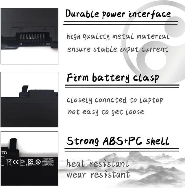Alt view image 4 of 7 - CM03XL CM03 Battery for HP 717376-001 850 840 845 750 745 740 G1 G2 Series Zbook 14 15u 716723-271 716724-421 CM03050XL 716724-421 E7U24AA CO06XL CM03XL CO06 50Wh/11.4v