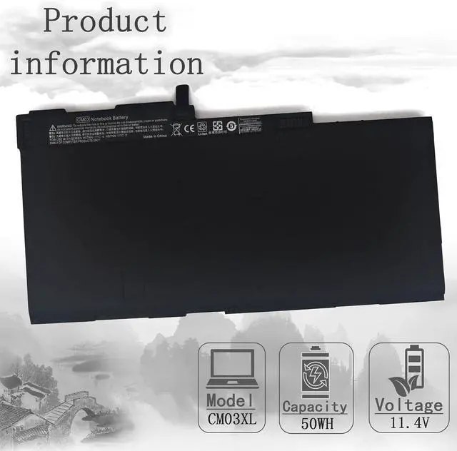 Alt view image 3 of 7 - CM03XL CM03 Battery for HP 717376-001 850 840 845 750 745 740 G1 G2 Series Zbook 14 15u 716723-271 716724-421 CM03050XL 716724-421 E7U24AA CO06XL CM03XL CO06 50Wh/11.4v