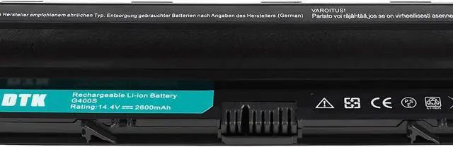 Alt view image 6 of 6 - DTK L12S4A02 L12M4A02 L12S4E01 L12L4A02 L12L4E01 Laptop Battery Replacement for Lenovo IdeaPad G50-45 / S510p / Z710 / G400s / G405s / G410s / G500s / G505s / G510s / S410p Notebook 14.4V 2600mAh