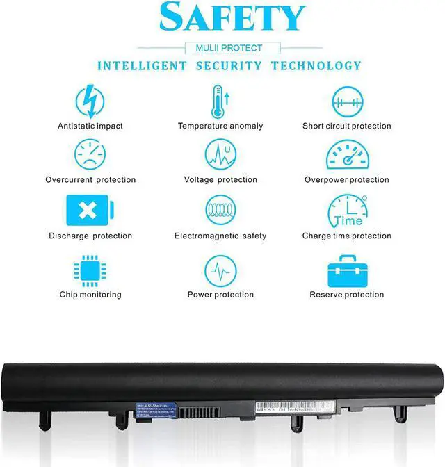 Alt view image 3 of 7 - AL12A32 V5 Replacement Acer Battery for Acer Aspire V5 V5-431 V5-551 V5-571 V5-471G V5-571P V5-571-6726 V5-571Pg-9814 V5-431-4407 Aspire E1 E1-522 E1-532 E1-572 E1-572G E1-510 E1-510P AL12A72 Laptop.