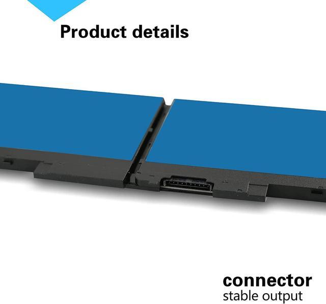 Alt view image 3 of 7 - FSKE 4GVMP Battery 68Wh for Dell Latitude 5400 5500 Inspiron 7590/7591/7791 2-in-1 Precision 3540 3550 Laptop 1V1XF R8D7N 9JRYT RF7WM X77XY C5GV2 MCV1G 7.6V 8500mAh 4-Cell