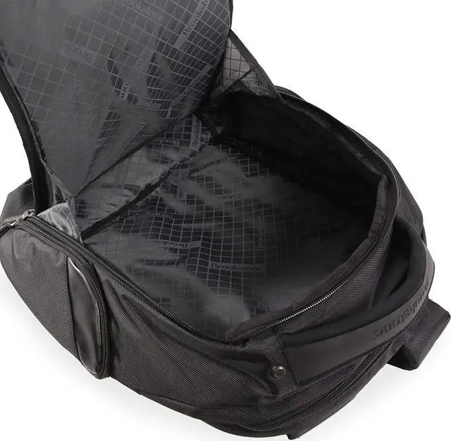 Alt view image 3 of 7 - Hayes Laptop Backpack, Black/Gold, 18 Inch