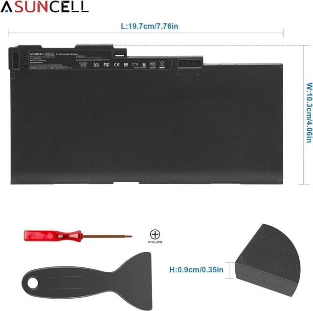 Alt view image 2 of 7 - CM03 CM03XL Laptop Battery fit HP EliteBook 740 745 750 755 840 845 850 855 G1 G2 Series, fit HP ZBook 14 15u, P/N: HSTNN-DB4Q HSTNN-L11C-5 HSTNN-LB4R 717376-001 CM03050XL Notebook Laptop Battery